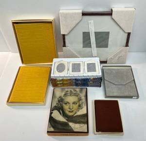 lot 24 image: Group Including Graphic Image Travel Journal, Picture Frames And More