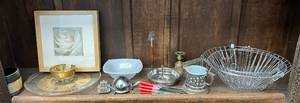 lot 42 image: Shelf Full Of Misc. Vintage Items
