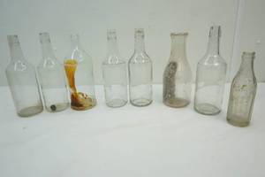 glass bottles