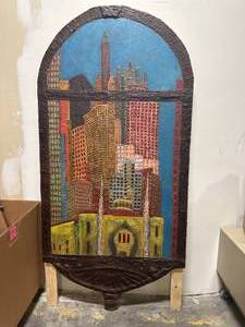 lot 16 image: Massive Aldo Maroni Original Artwork