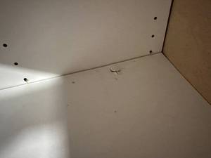 lot 63 image: Ikea Pax cabinet with 2 shelves.