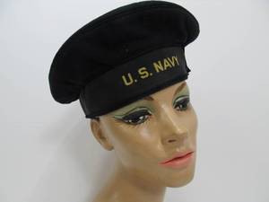lot 12 image: Orig vintage WW2 era Navy Cap
