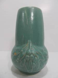 lot 22 image: Large Mid Century Art Pottery Vase - Green