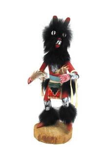 lot 33 image: Handmade Signed Native American Kachina Doll #1