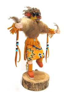 lot 36 image: Handmade Signed Native American Kachina Doll #4
