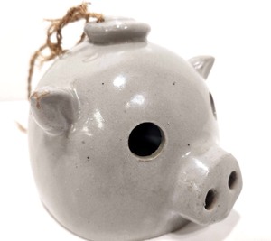 lot 78 image: Vintage 1960s StonewarePottery Pig Bell