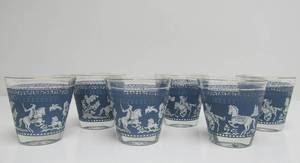 lot 182 image: Excellent Vintage WEDGWOOD RocksWhiskey Glasses - Set of 6