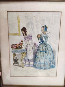 lot 86 image: Antique Victorian Handmade Needlepoint Artwork