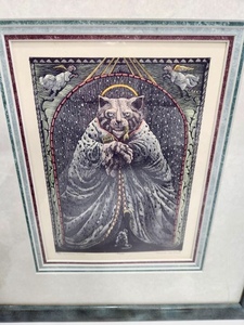 lot 87 image: Excellent Small Signed Numbered Framed Color Engraving by Deborah Mae Broad The Unknown Saints