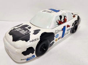 lot 126 image: GOT MILK Ceramic Race Car Cookie Jar
