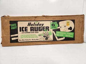 lot 155 image: NOS Vintage Holiday Ice Auger wBox