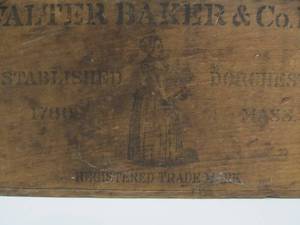 lot 111 image: Antique Dovetailed Wood GERMANS Sweet Chocolates Advertising Box