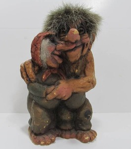 lot 119 image: Larger Size Vintage Nyform NORWAY Troll Statue