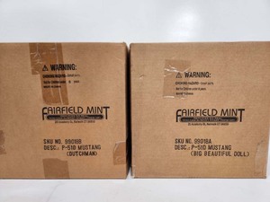 lot 232 image: Set of 2 Fairfield Mint P-51D MUSTANG Model Display Toys- Big Beautiful Doll & Dutchman