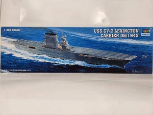 lot 283 image: LARGE Vintage Trumpeter USS CV-2 Lexington Carrier 051942 U.S. Aircraft Carrier Model Kit