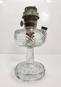 lot 297 image: Vintage ALADDIN Glass Oil Lamp