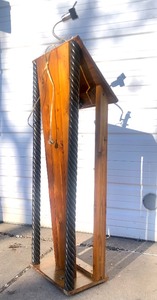 lot 335 image: Very Cool Well-Made Speaking or Music Podium wAdjustable Light