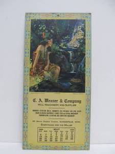 lot 341 image: 1922 and 1923 Advertising Calendars Indian Princess Series Tacquan  Ramona