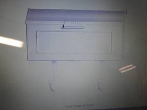 lot 16 image: White Classic Cast Aluminum Wall Mo...