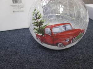 lot 44 image: Light Up Holiday Truck Globe...