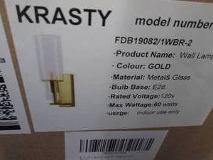 lot 65 image: Krasty Wall Lamp...