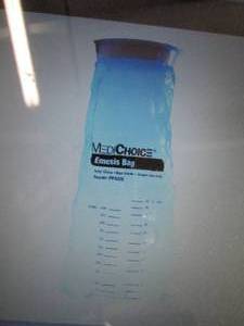 lot 168 image: MediChoice Emesis Bags, Blue, Non S...
