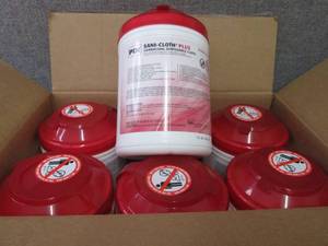 lot 195 image: Case of 12- 160 Canisters PDI Sani-...