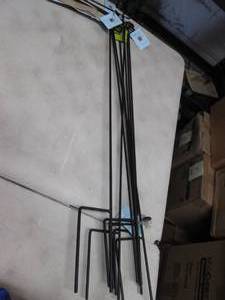 lot 216 image: 8 Meadow Creek Metal Garden Flag Ho...