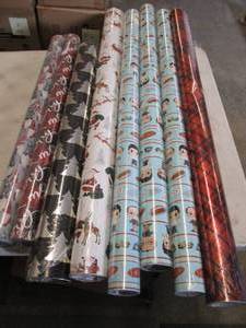 lot 232 image: 8 Rolls Christmas Wrapping Paper...