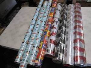 lot 233 image: 8 Rolls Christmas Wrapping Paper...