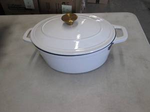 lot 238 image: Cast Iron Roaster- Chipped...