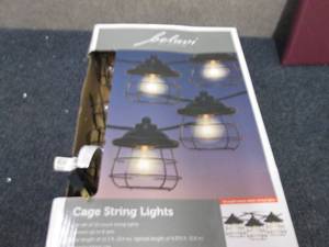 lot 244 image: Belavi Cage String Lights 10 pk- te...