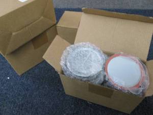 lot 247 image: 4- 100 ct Boxes Regular Canning Lid...