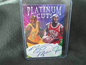 lot 254 image: Custom Print Kobe BryantMichael Jo...