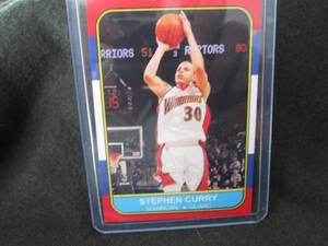 lot 258 image: Custom Print  Stephen Curry Card...