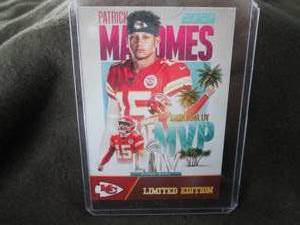lot 259 image: Custom Print Patrick Mahomes Card...