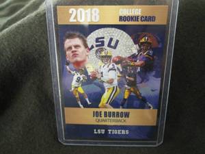 lot 263 image: Custom Print Joe Burrow Card...