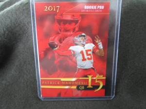 lot 267 image: Custom Print Patrick Mahomes Card...