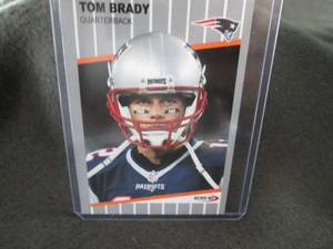 lot 273 image: Custom Print Tom Brady Card...