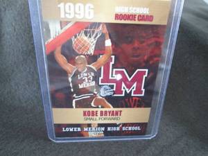 lot 275 image: Custom Print Kobe Bryant Card...