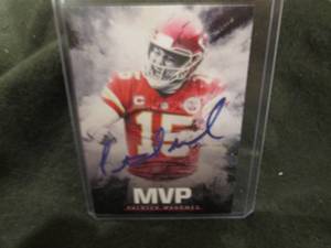lot 283 image: Custom Print Patrick Mahomes Card...