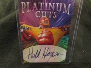 lot 285 image: Custom Print Hulk Hogan Card...