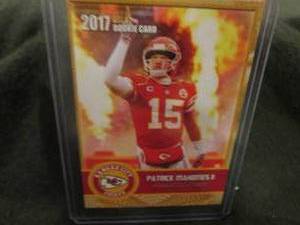 lot 288 image: Custom Print Patrick Mahomes Card...