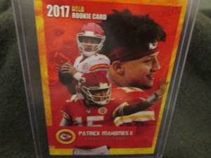lot 289 image: Custom Print Patrick Mahomes Card...