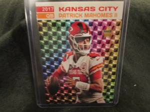 lot 290 image: Custom Print Patrick Mahomes Card...