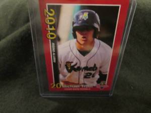 lot 293 image: Custom Print Michael Trout Card...