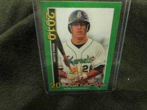 lot 294 image: Custom Print Michael Trout Card...