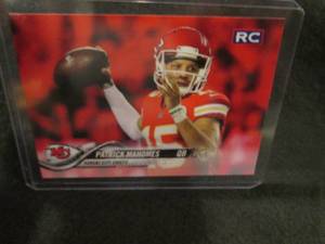 lot 300 image: Custom Print Patrick Mahomes Card...