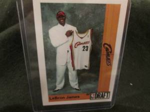 lot 306 image: Custom Print LeBron James Card...