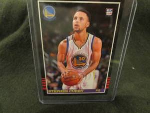lot 308 image: Custom Print  Stephen Curry Card...